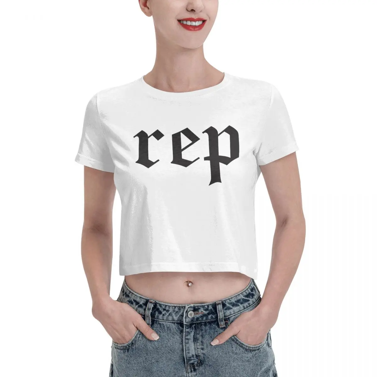 

Snake Reputation In The World Tshirt Cartoon Graphic Tees Female Crop Top,Leak navel T-shirt