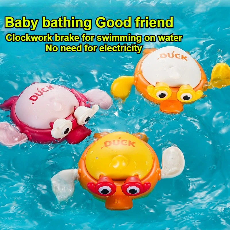 Juguetes de baño para bebé, juguetes para jugar en el agua y nadar, bonito pato amarillo, juguetes educativos y rompecabezas para la primera infancia, materiales seguros