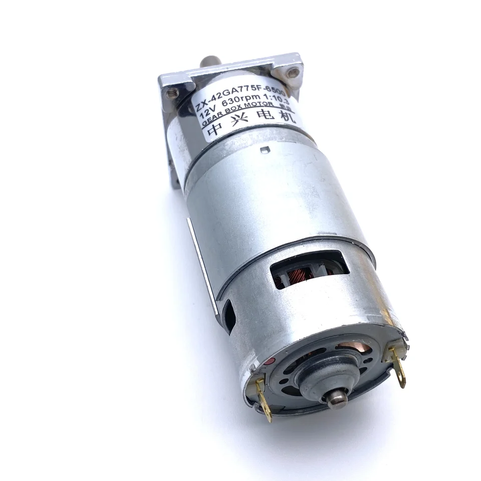 42mm 25w torque 775 dc motor de engrenagem 12v 24v baixa