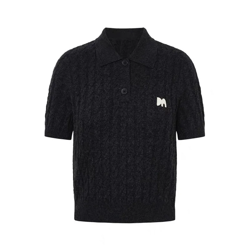 

Slim Fit ort Sve Вязаная шерсть irt Осень Зима Новое поступление College Sle Camere MC2024 oulder Ширина Обычная