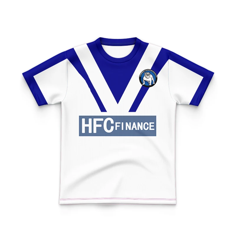 

KIDS Canterbury-Bankstown Bulldogs Custom Name Number 1938 Vintage Retro Jersey T-Shirt