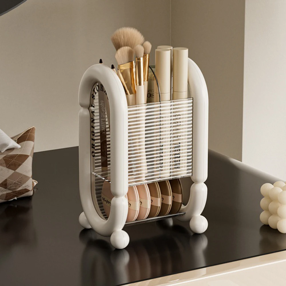 Storage Rack Box Light Luxury Extremely Simplified Makeup Brush Storage Container Dresser Desktop Eyebrow Pencil Brush