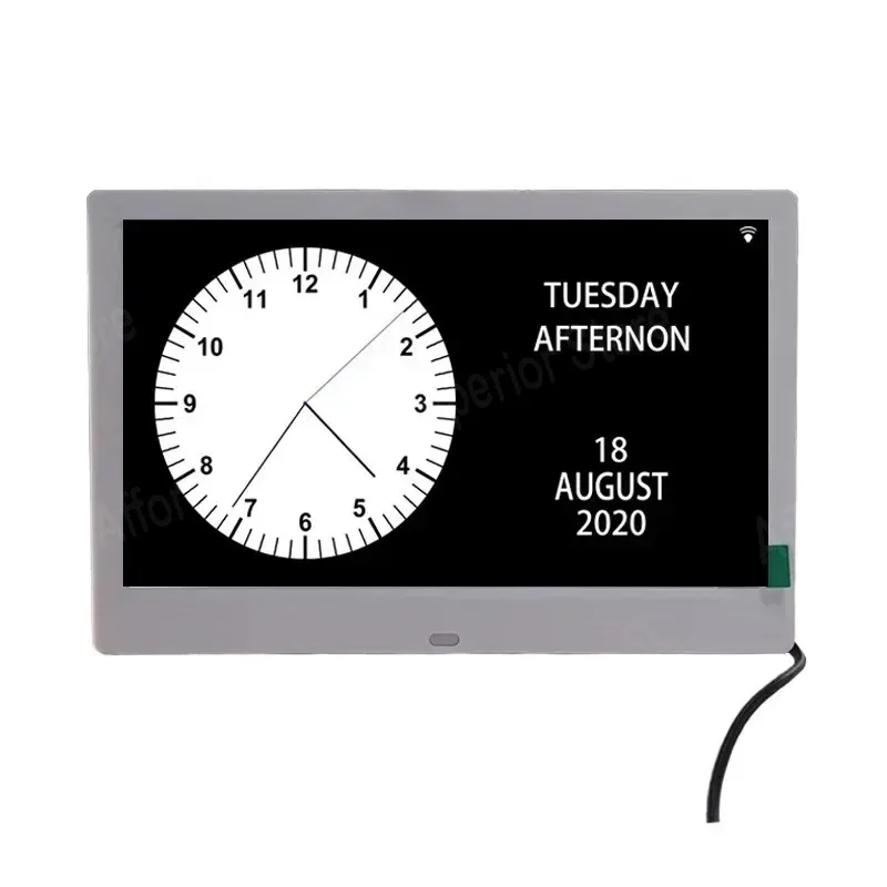 Good quality 10 inch worldwide time weather station digital clock led for photo video frame display