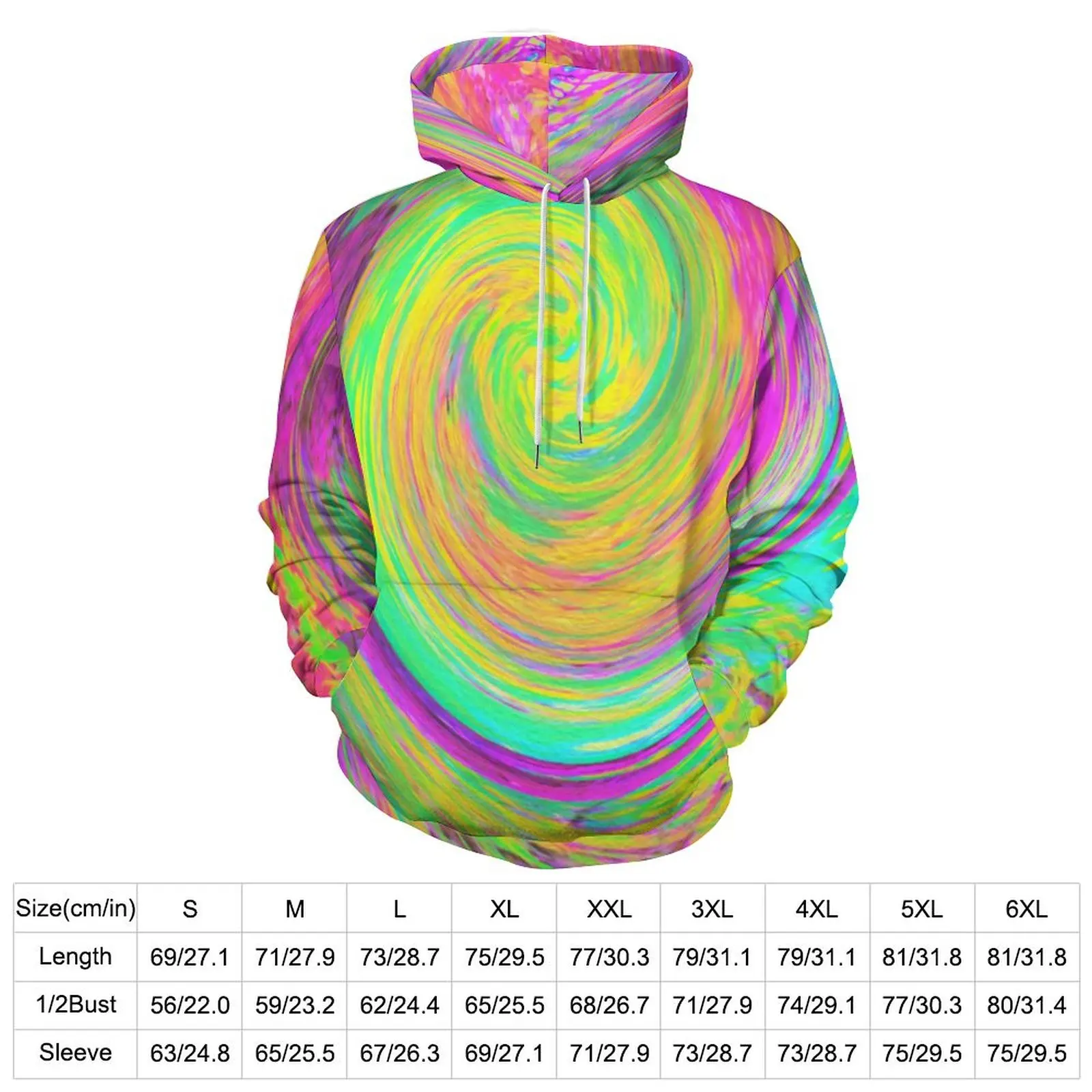 Yellow Liquid Swirl Casual Hoodies Couple Groovy Abstract Aesthetic Design Hooded Sweatshirts Winter Loose Oversized Hoodie