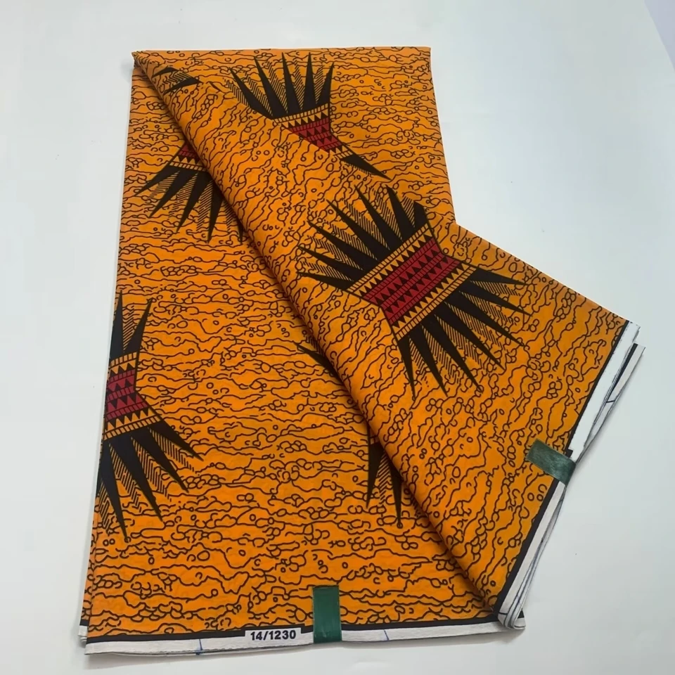 

100% Cotton Veritable Original Ankara African Real wax Prints Fabric Ghana Wax High Quality Nigeria Style Batik Wax Fabric Pagne