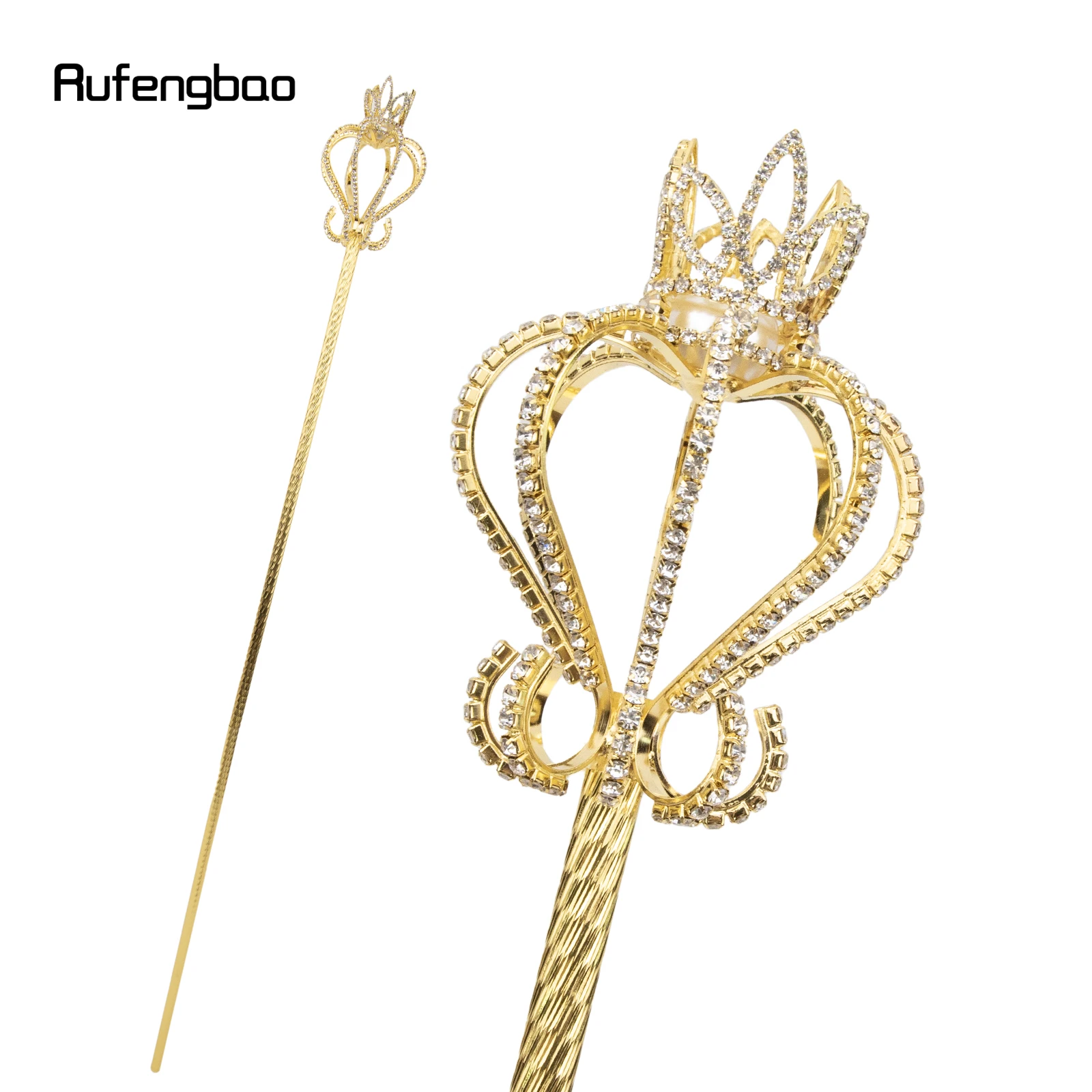 Goldene weiße Blatt legierung Feen stäbe für Mädchen Prinzessin Zauberstäbe für Kinder Engel Zauberstab für Party Cosplay Hochzeit Geburtstags feier 91cm