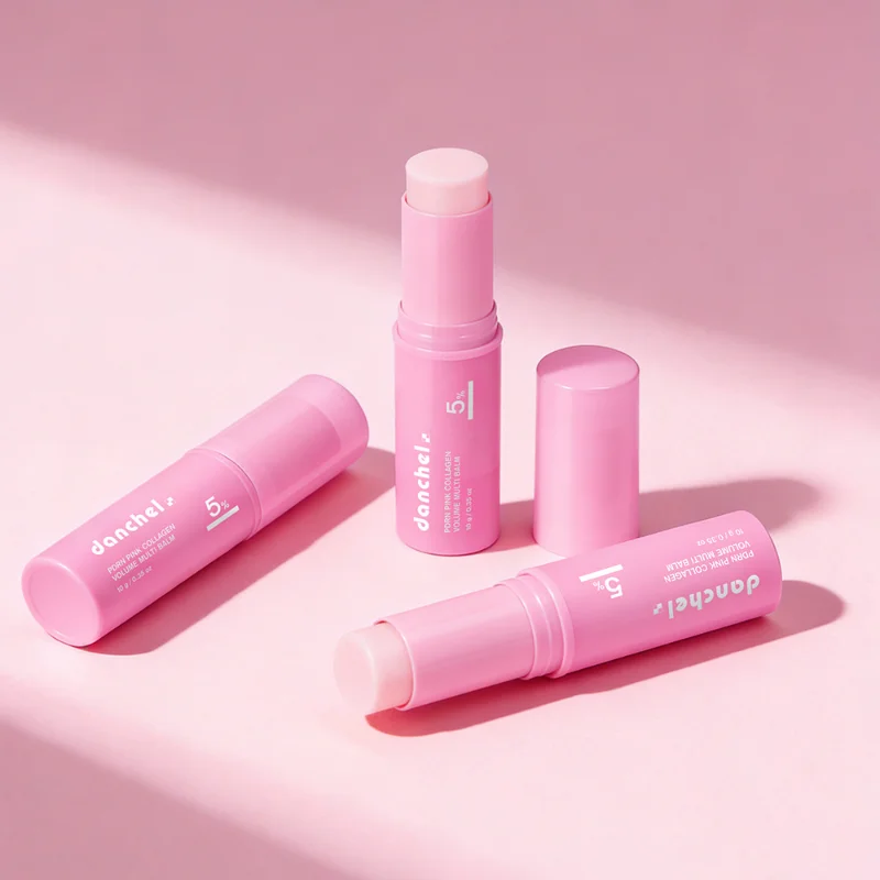 Danchel PDRN Pink Collagen Multi-Effect Balm Stick Plumping Anti Aging Brighting Moisturizing Cream for Nourishment Sjkin Care