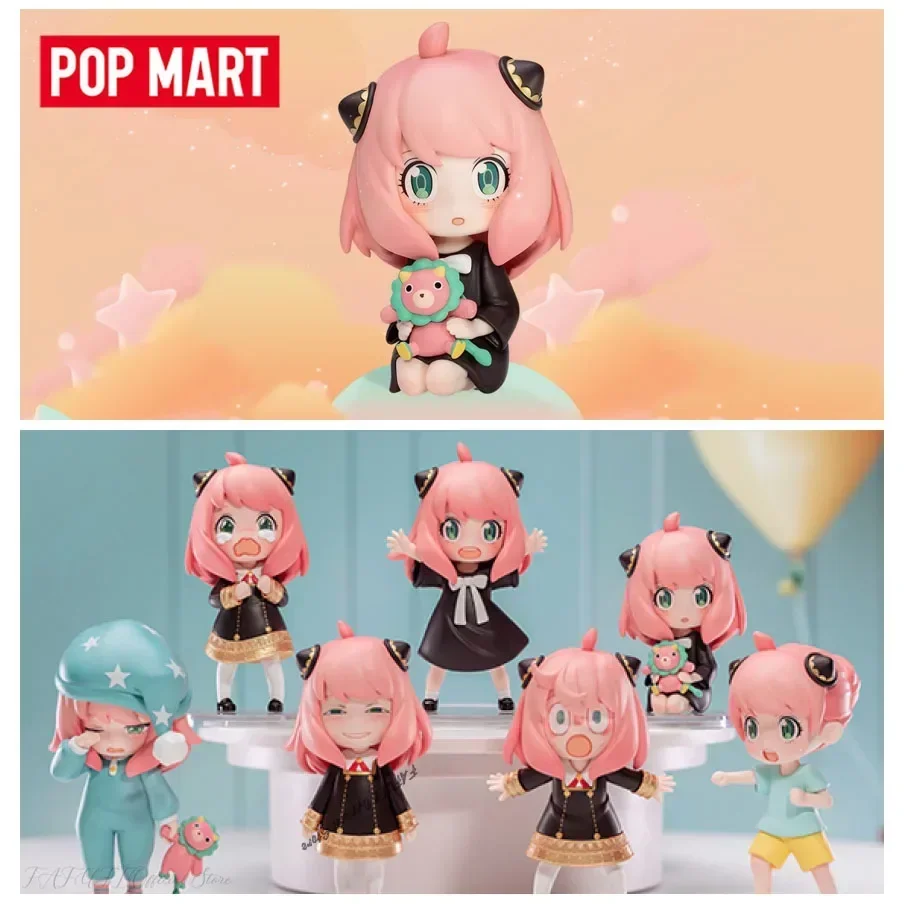 

POP MART Spy X Family Anya Series Blind Box Mystery Box Kawaii Ornaments Figurines Home Decor Desktop Model Dolls Gilrs Gift Toy