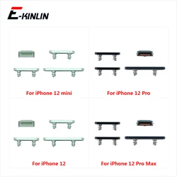 For iPhone 12 mini 12 Pro Max Volume Vibrate Key Switch Power Lock Side Button Full Set Housing Replacement Parts