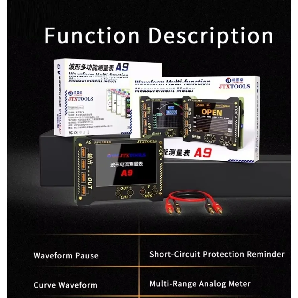 NEWX13A  A9 Voltage Current Sampling Screen Recording Waveform Multi-Function Measurement Meter A9 High-Precision Host Computer