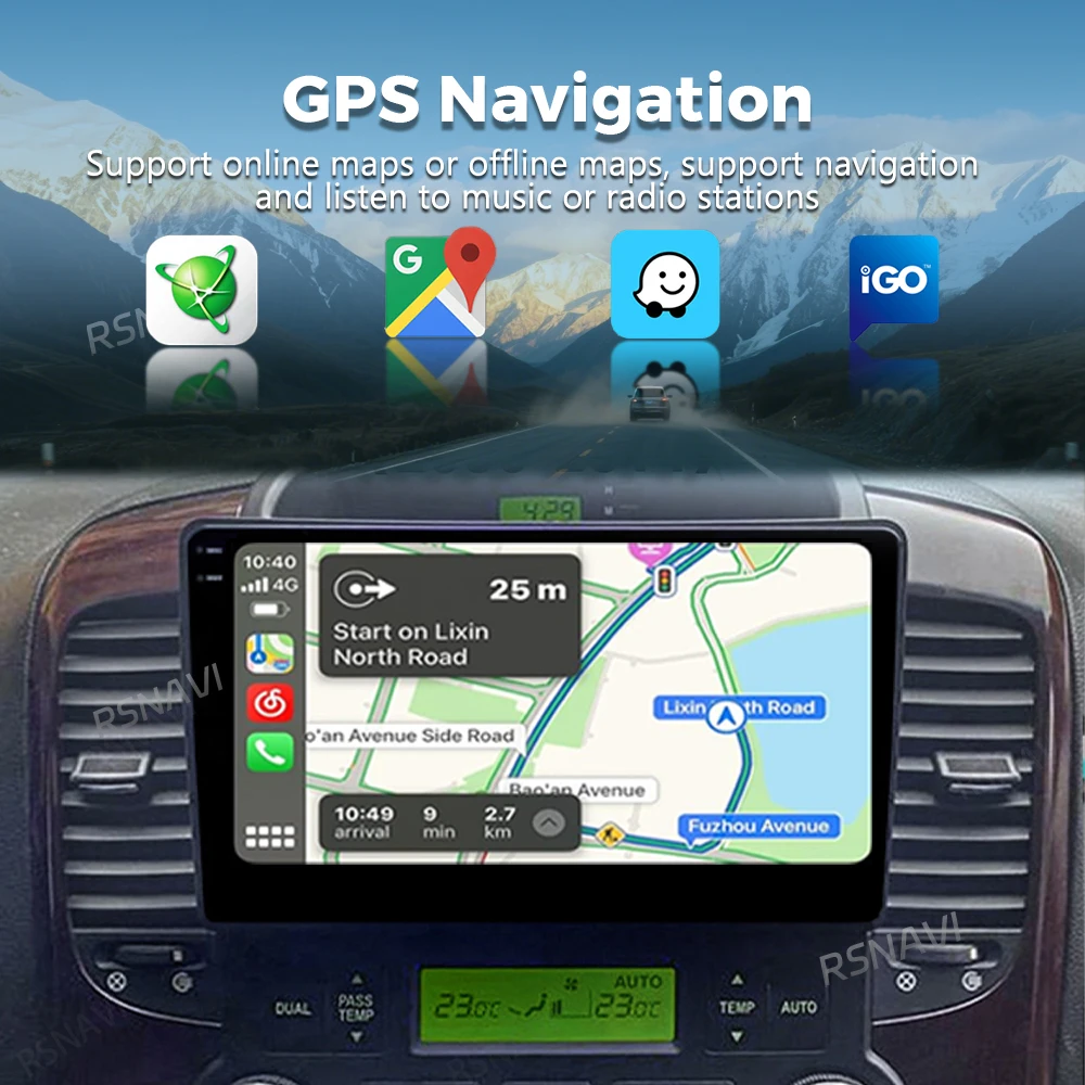 Android 16 For KIA Carnival VQ 2006 - 2014 2K QLED Android Car Radio Multimedia Video Player GPS Stereo CarPlay 4G Head Unit