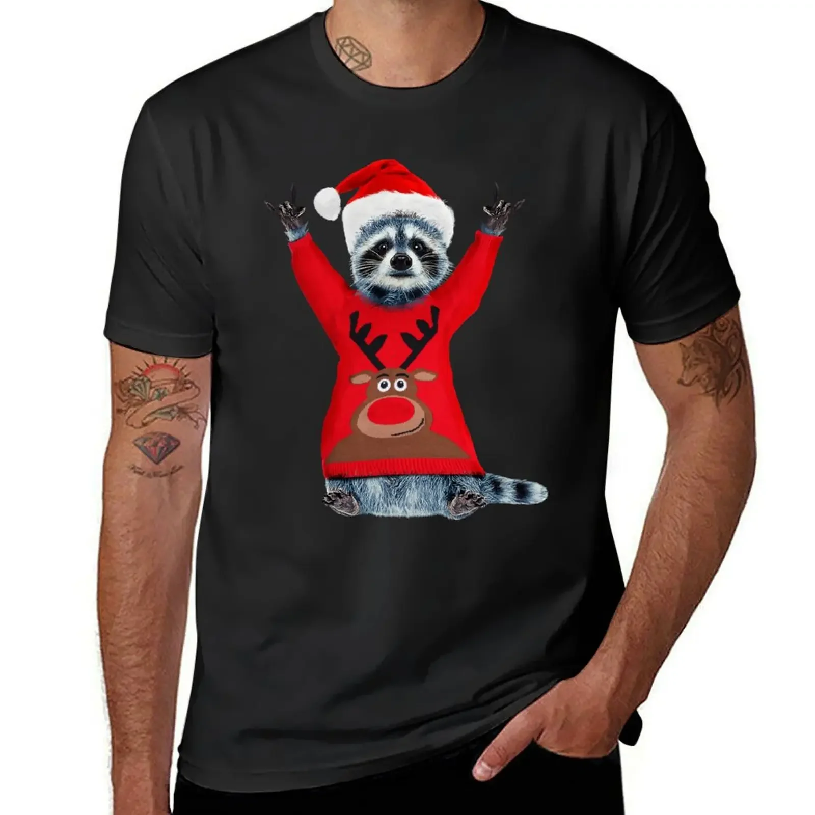 

Raccoon christmas sweaters Gifts Ugly Christmas Sweater Funny Raccoon Christmas Cute Raccoon T-Shirt