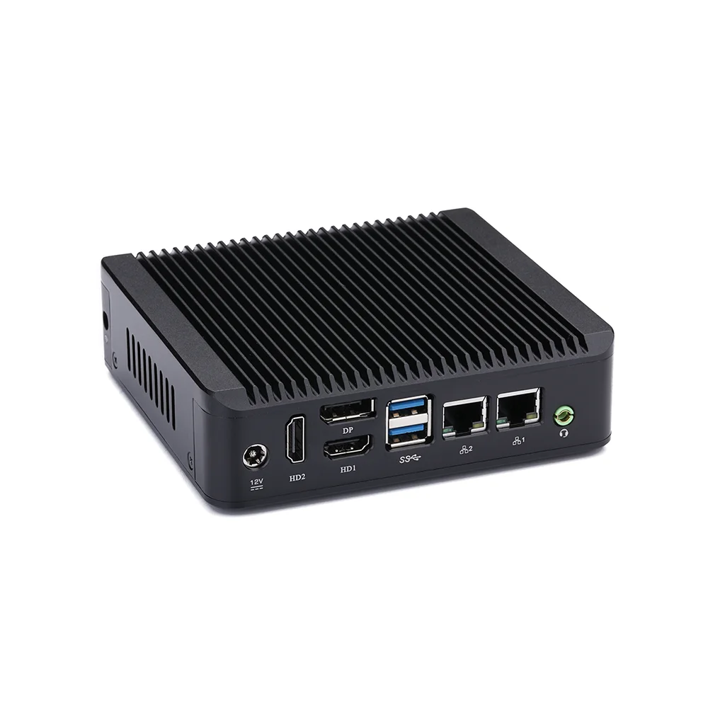 Kansung K177S Intel Pentium J3710 Braswell Quad Core 2 LAN 2 HD 1 порт дисплея 1 RS232 COM безвентиляторный мини-ПК x86 Barebone