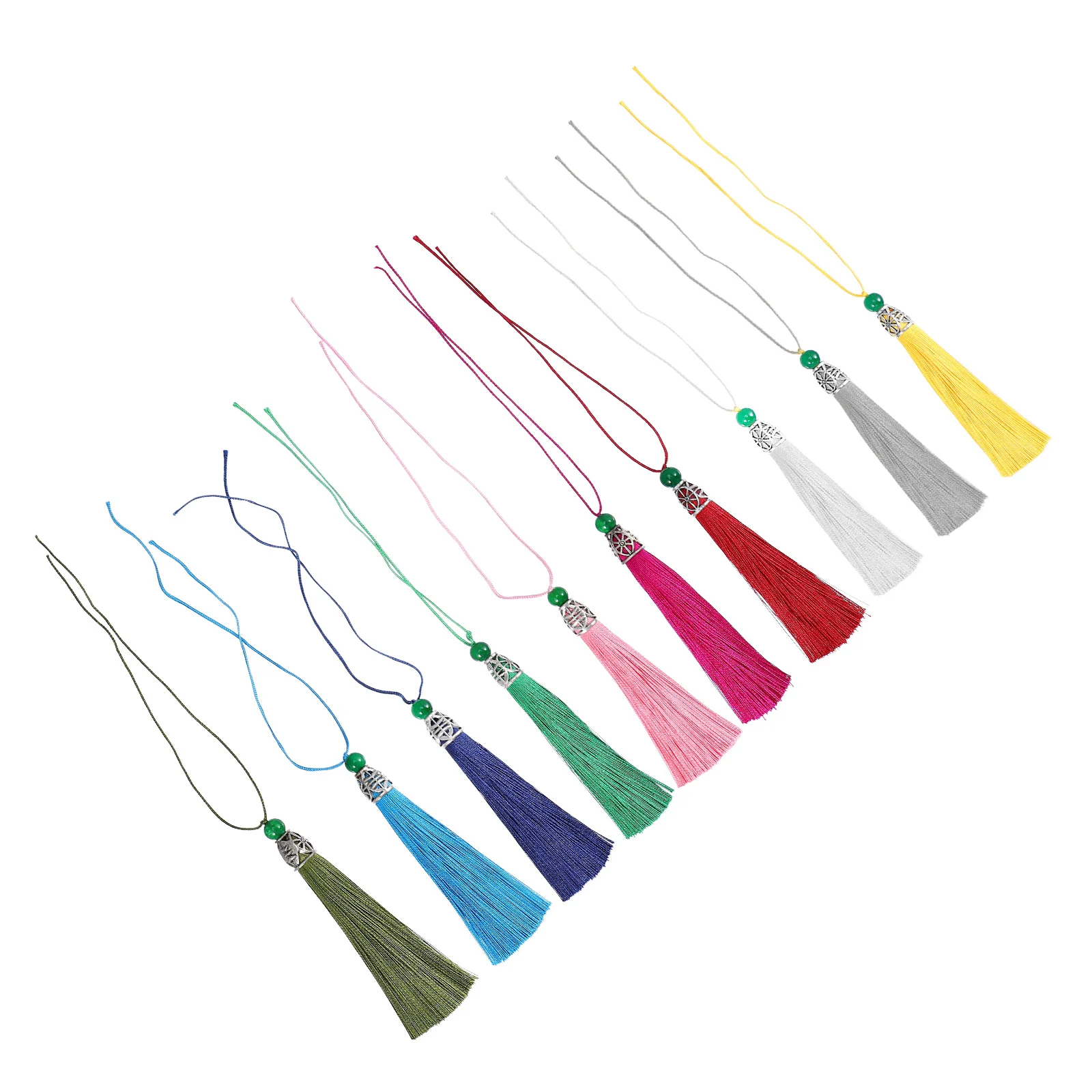 

20Pcs Durable DIY Craft Tassels Hanging Accessories Key Chain Pendant Decoration for Bags Wallet Car Keys Curtain Tassel
