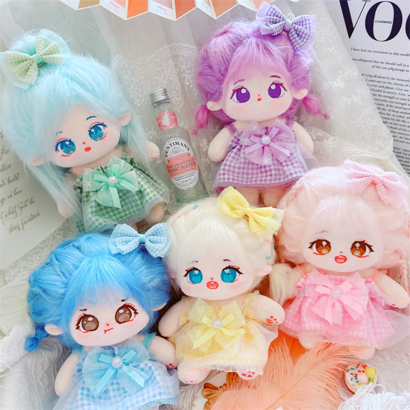 女の子のためのプリンセスドレスとドレスの組み合わせ,20cmの人形の服,スーパースターのアクセサリー,コットン人形,DIYおもちゃ