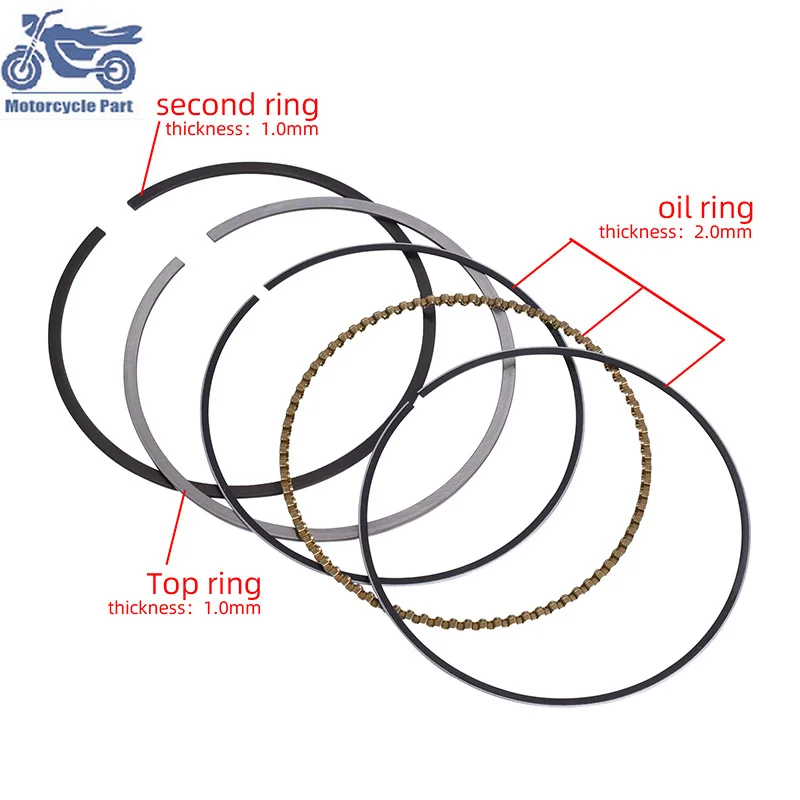 

73mm 73.25mm 73.5mm 73.75mm 74mm Motorcycle 1 Cylinder Engine Piston Rings For SUZUKI 12140-13E00 DR-Z250 DRZ 250 RF900 RF900RV