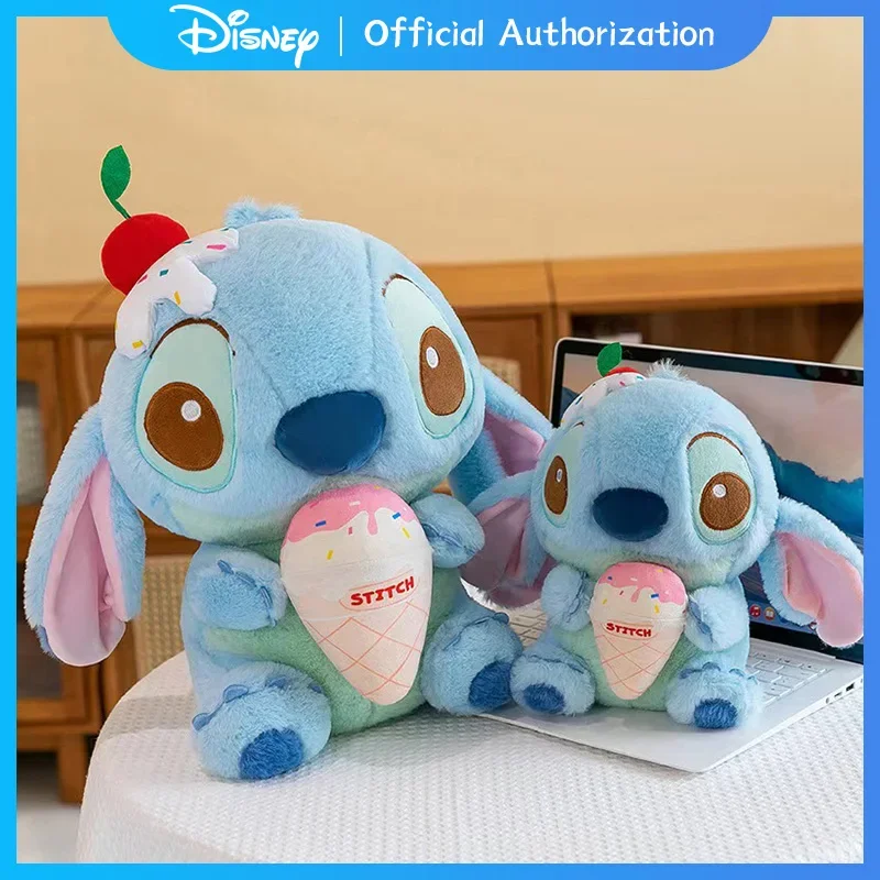 28CM-80CM New Disney Lilo & Stitch Ice Cream Summer Limited Edition Pluszowa zabawka Kreskówka Wypchana lalka Anime Pamiątka Prezent urodzinowy