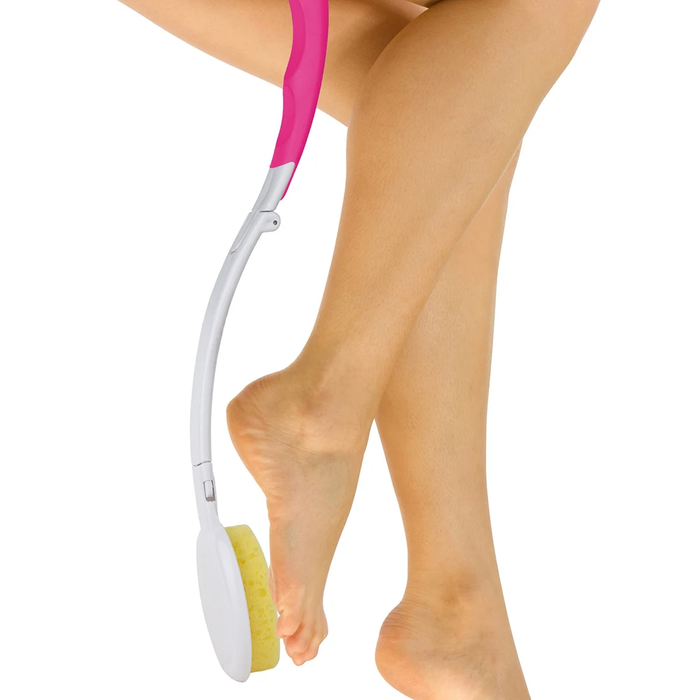 

Handle Bath Brush Multi-Purpose Shower Scrubber Soft Bristle Back Cleaning Brush Foldable Design