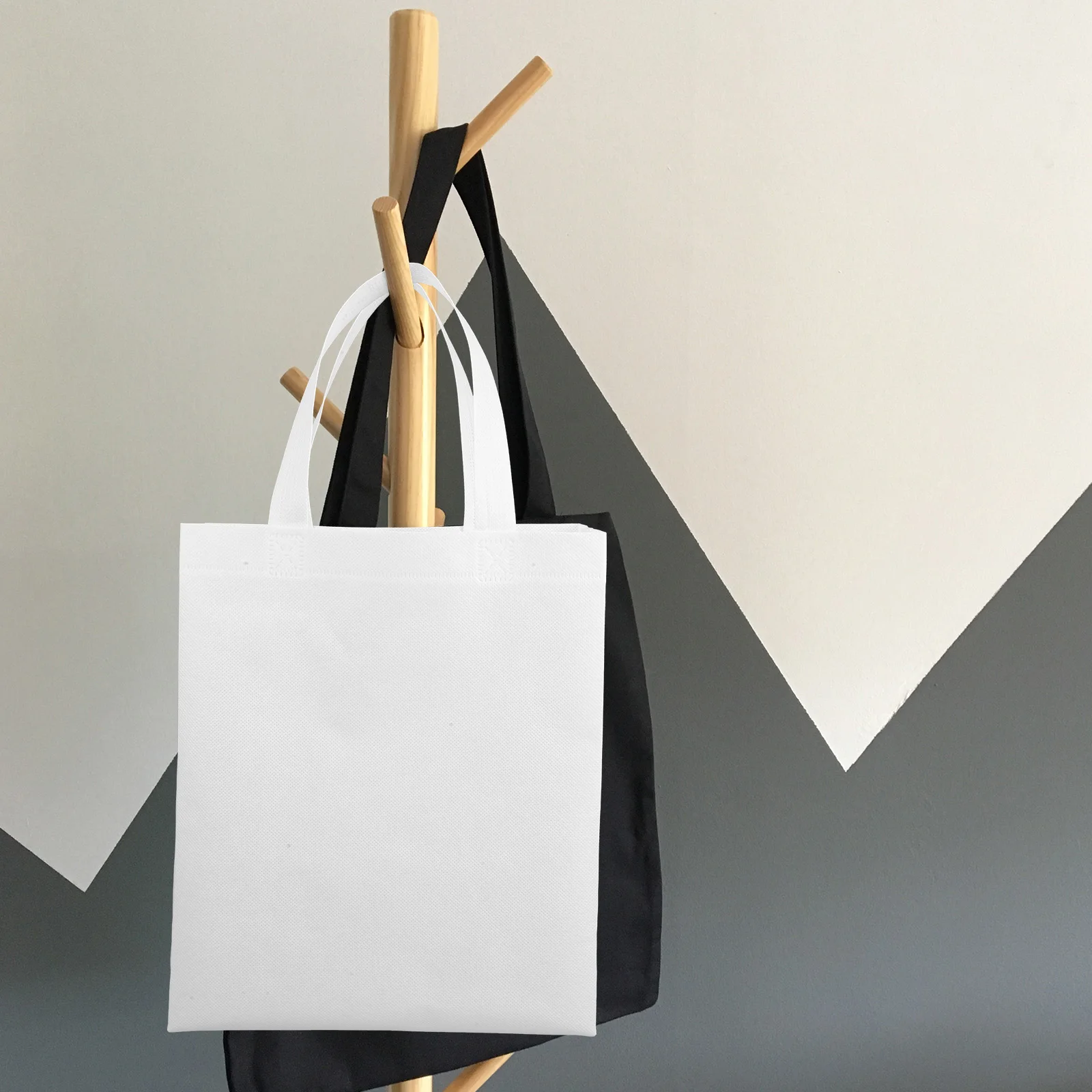 

30pcs Non-Woven Shopping Bags Lightweight Grocery Reusable Large Capacity Travel Bag Portable Storage Cloth Bags Foldable Home