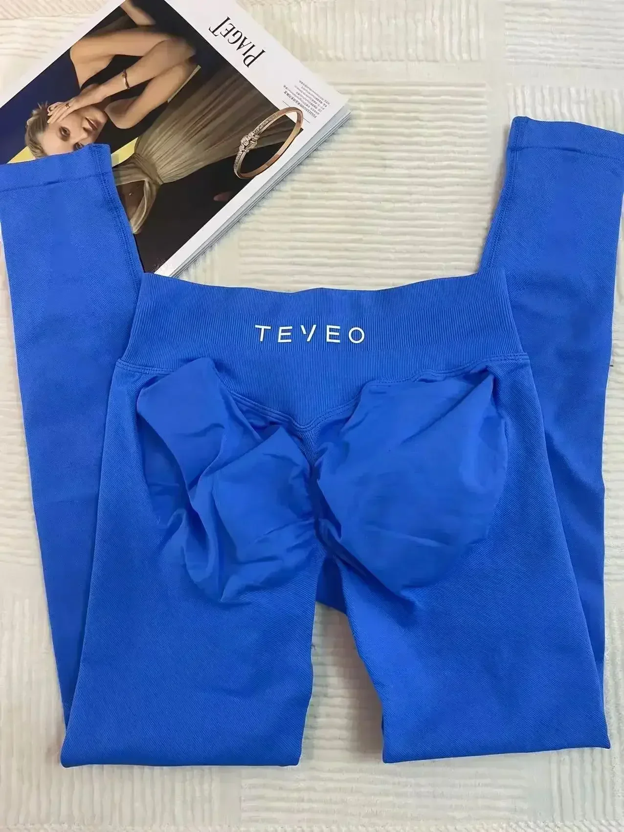 TEVEO Tights Jogging Women Seamless Pilates Yoga Pants High Quality Cycling Fitness Pants Ribs High Stretch Fitness Pants image 4