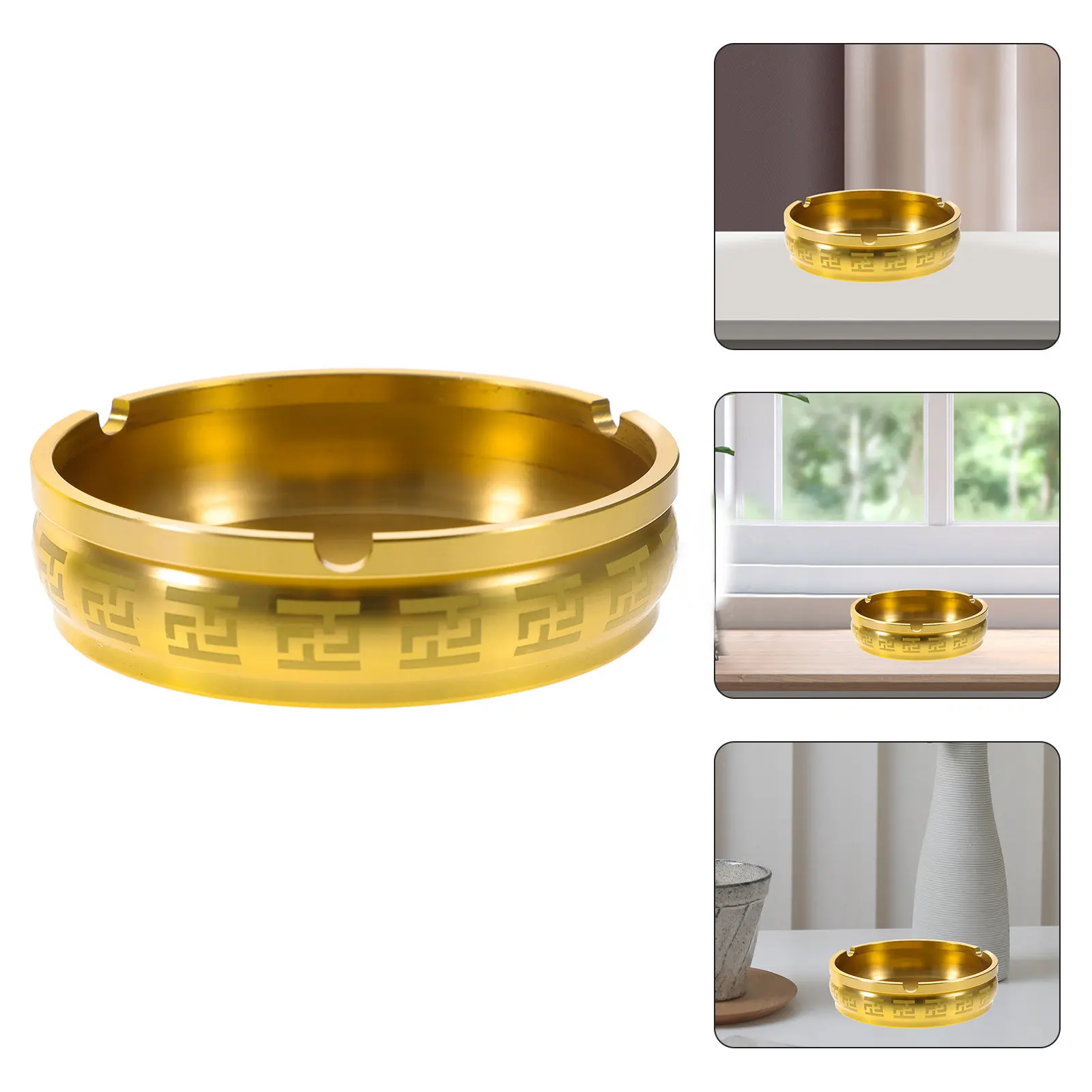 

Brass Ash Bucket Ashtray outside Patio Table Decorations Ashtrays Smokers Indoor