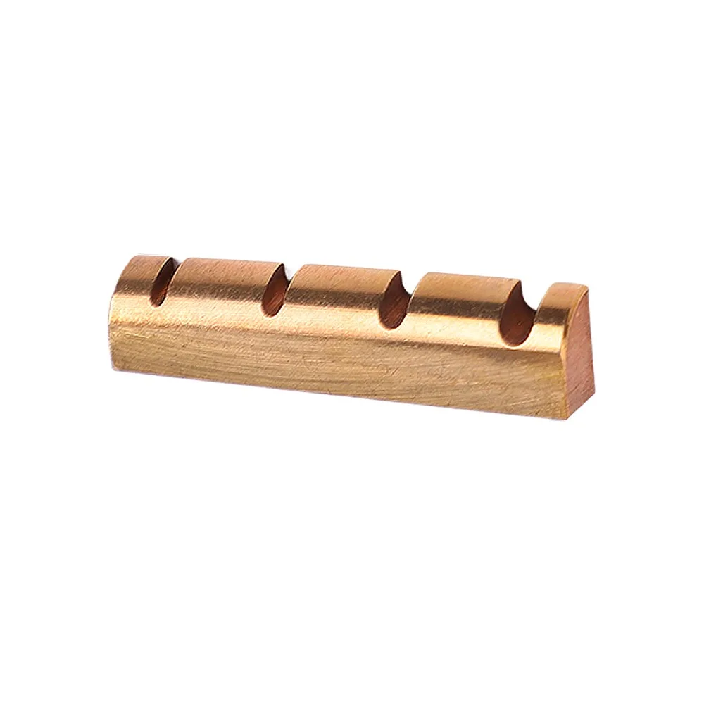 Brass Material Brass Bass Guitar Nut Pre Slotted Brass Color 4 String Bass Nut 4 String Electric Bass Nut Electric Bass Guitar