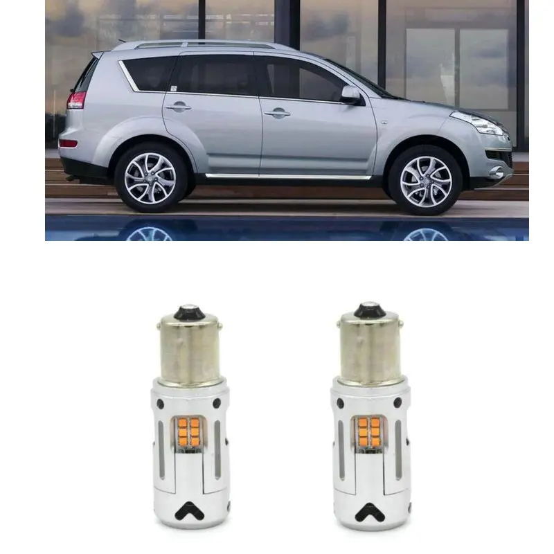 

For citroen C-CROSSER ep 2010.11 Stop lamp Front Rear Turn Signal auto Led light bulbs Car Lights Error Free canbus 100% 2pc