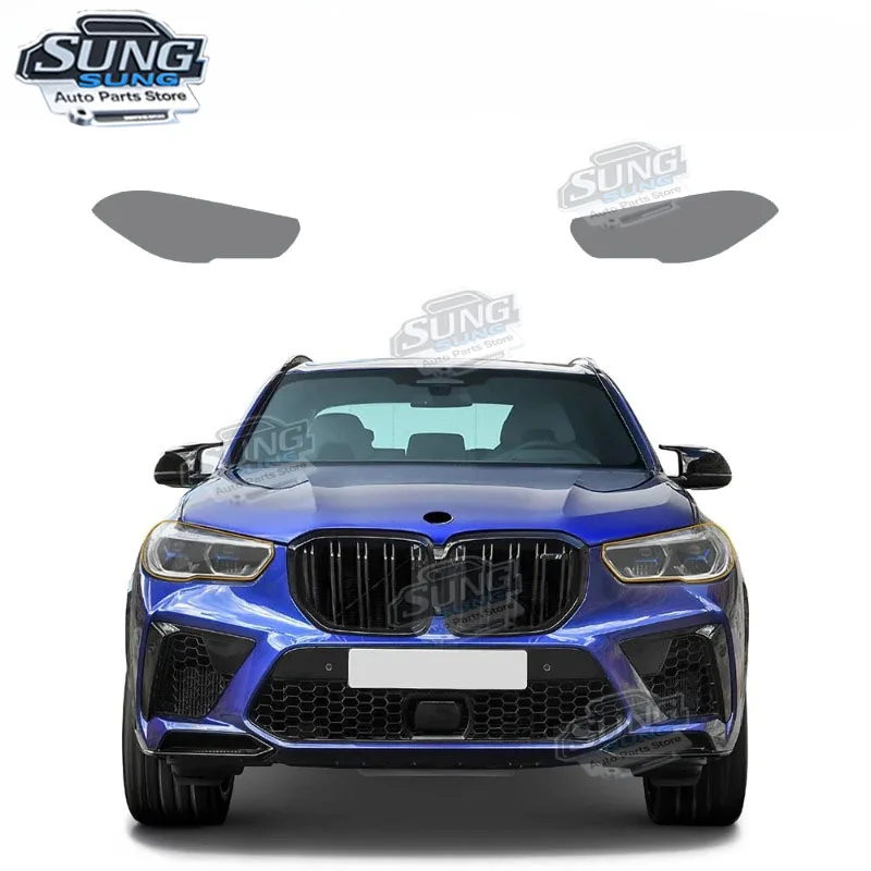 

For BMW X5M F95 COMPETITION 2020-2022 TPU Headlight Rearview Cover Protective Film Transparent Black Sticker Car Accessories