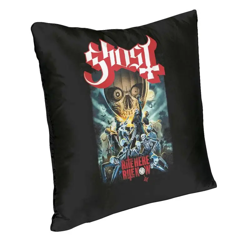 Fashion Swedish Rock Band Horror Ghost Square Throw Pillow Case Home Decor 3D Double-sided Printing Cushion Cover for Sofa
