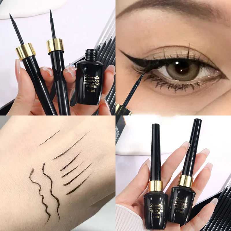 Waterproof Liquid Eyeliner Pen Black Hard-tipped Quick Dry Fine Tip Eyeliner Makeup Easy Application Smooth Precise Eye Liner
