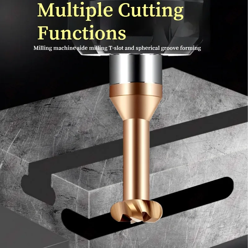 

Tungsten Steel T-shaped R-cutter 60 Degree Coated for Steel Arc Groove Milling CNC Tool