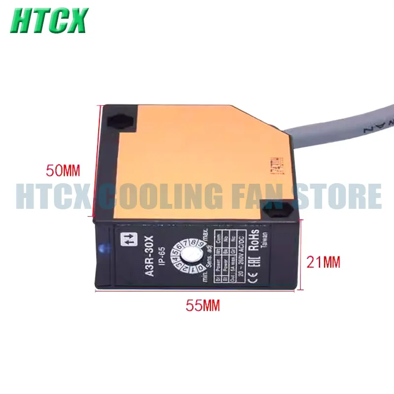 Diffuse Reflection Photoelectric Switch A3R-1MX A3R-2MX A3R-30X Sensor