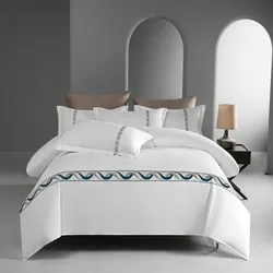 White Hotel Duvet Cover Set Twin Double Queen King 3Pcs Microfiber Bedding Collection Soft Breathable Duvet Cover Pillowcases