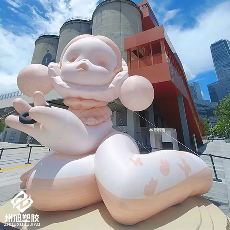 

Надувная девушка, с воздуходувкой, наружный квадрат, торговый центр, крупномасштабное украшение для мероприятий, рекламное украшение сцены