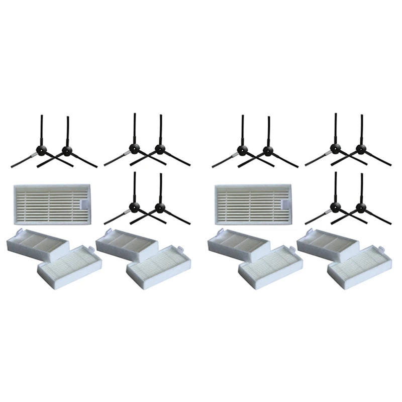 Боковая щетка 12X + фильтр 10X для Lidl Silvercrest SSR 3000 A1, запчасти для роботов-пылесосов