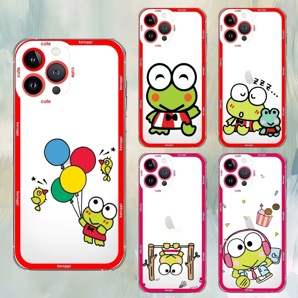 S-Sario K-Keroppi Phone Case For IPhone 12 11 13 14 Pro Max XR XS Max 16Plus 16promaxCase