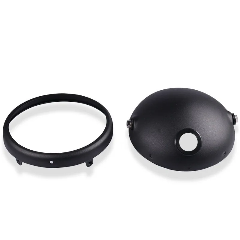 Motorcycle LED Headlight Housing 7 Inch Retro Modified Headlight Base LED Headlight Shell Base Shell Lighthouse HeadLamp Cover