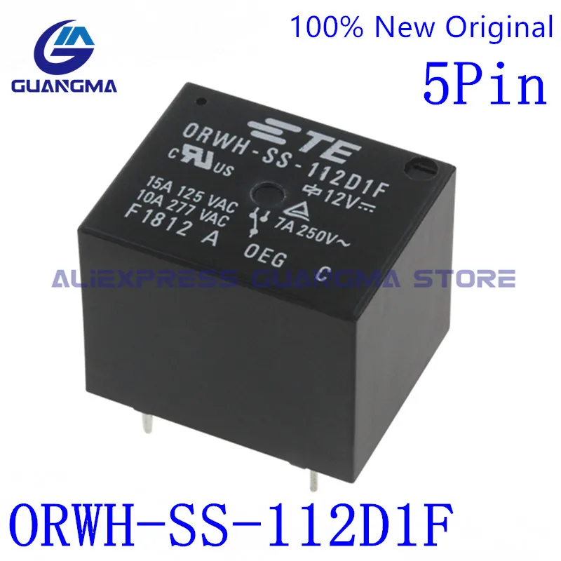 10PCS 100% New original Relay ORWH-SS-112D1F 15A 125Vac DC12V ORWH SS 112D1F 12VDC 5Pin