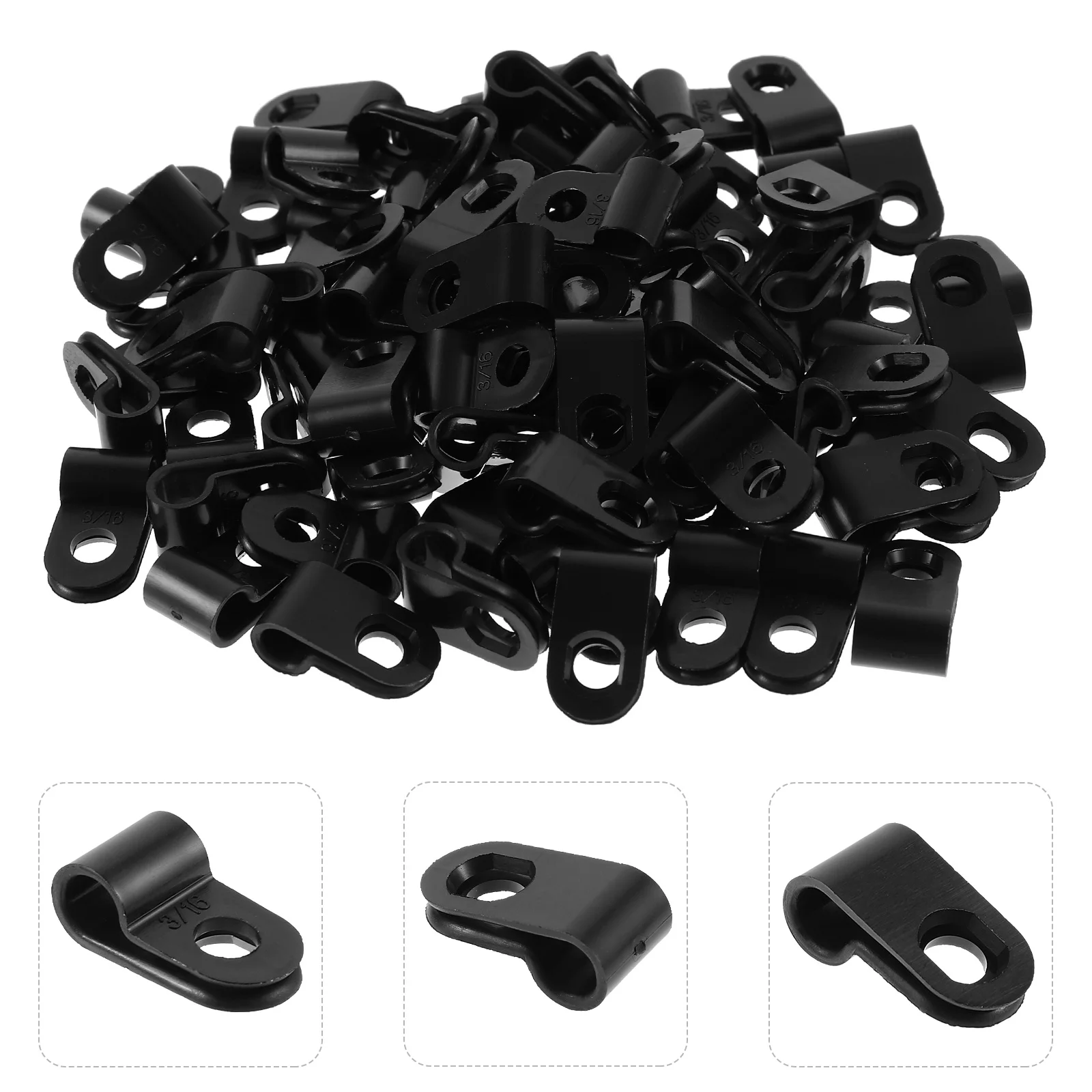 

200pcs Rope Light Clips Outdoor Pvc Cable Clips Wire Holder For Wall Ethernet Cable Clamps Wire Organizer Deck Fence