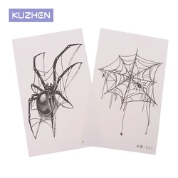 Herbal Tattoo Stickers Spider Web Temporary Tattoos Lasting Punk Cobweb Fake Tattoo Cheap Goods Festival Art Man Tatoo Sticker