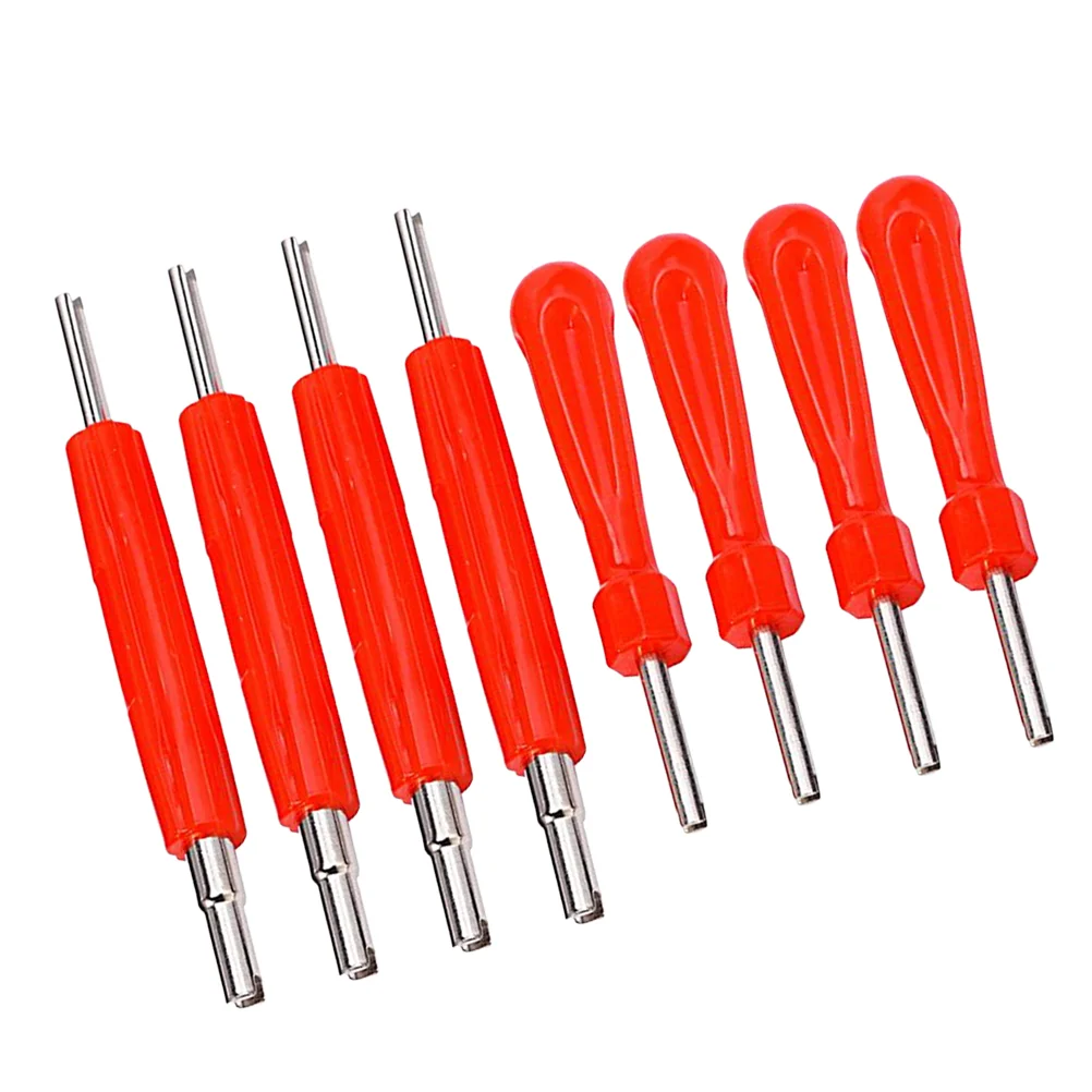 

8Pcs Tire Repair Tool Stem Core Removal Tool for Car Bike Truck(Red, 4Pcs Single Head + 4Pcs Double Head)