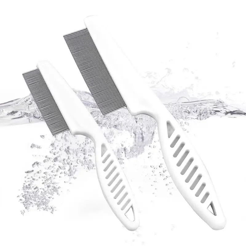 Tick Comb Lice And Flea Brush 2 Pcs Pet Hair Removal And Grooming Tool Pet Supplies Flea Removal Comb For Puppy Cat Dog