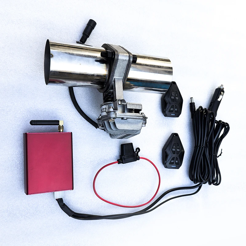 

Unviersal Car Active Exhaust Flap Valve Motorized Muffler Bypass Cutout Variable Valve Performance Cutout Remote Control Kit