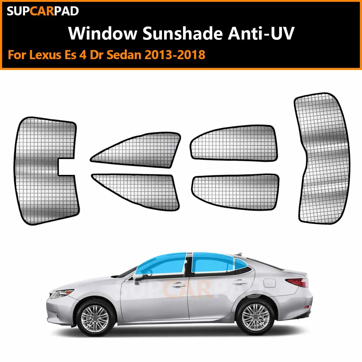 

Солнцезащитные шторки для окон автомобиля Lexus ES 4-дверный седан 2013-2018, на заказ, с защитой от УФ-лучей, аксессуары