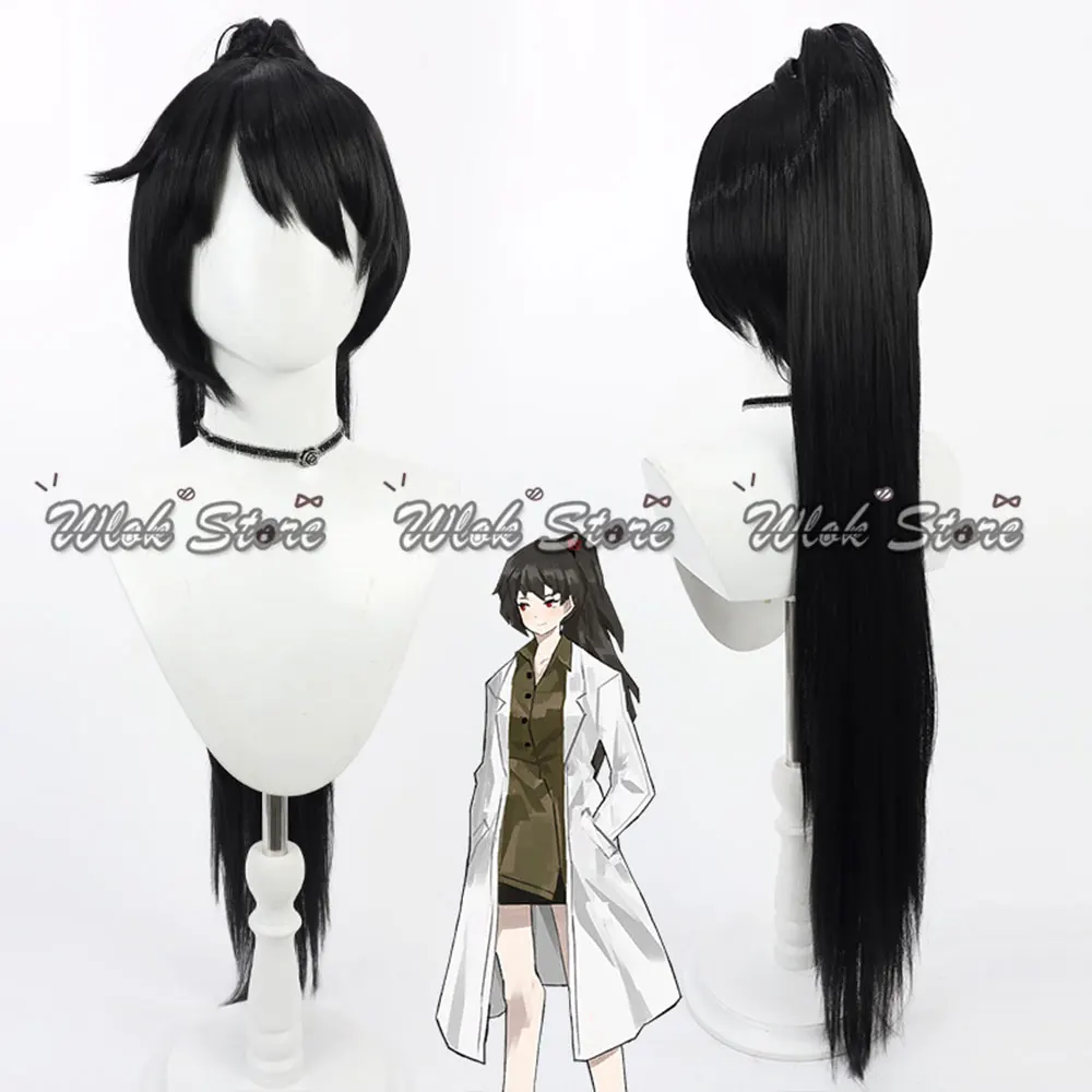 Anime Gra Library Of Ruina Carmen Peruka Cosplay Czarna Długa Kucyk Damska Peruka Syntetyczna na Halloween Karnawał Role Play