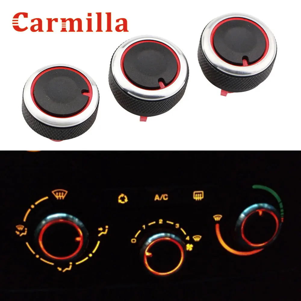 AC Switch Knob for PEUGEOT 307 CITROEN C-TRIOMPHE C4 Heater Climate Control Buttons Dials Frame Air Con Cover Heat Knobs