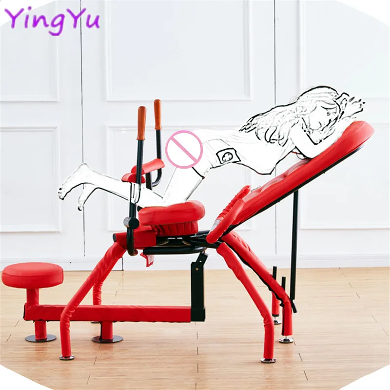 Adult Games Sex Party Hotel Sex Chair BDSM Bondage Furniture Slave Bondage Chair Sex Toys for Couples Lower Body Training Props