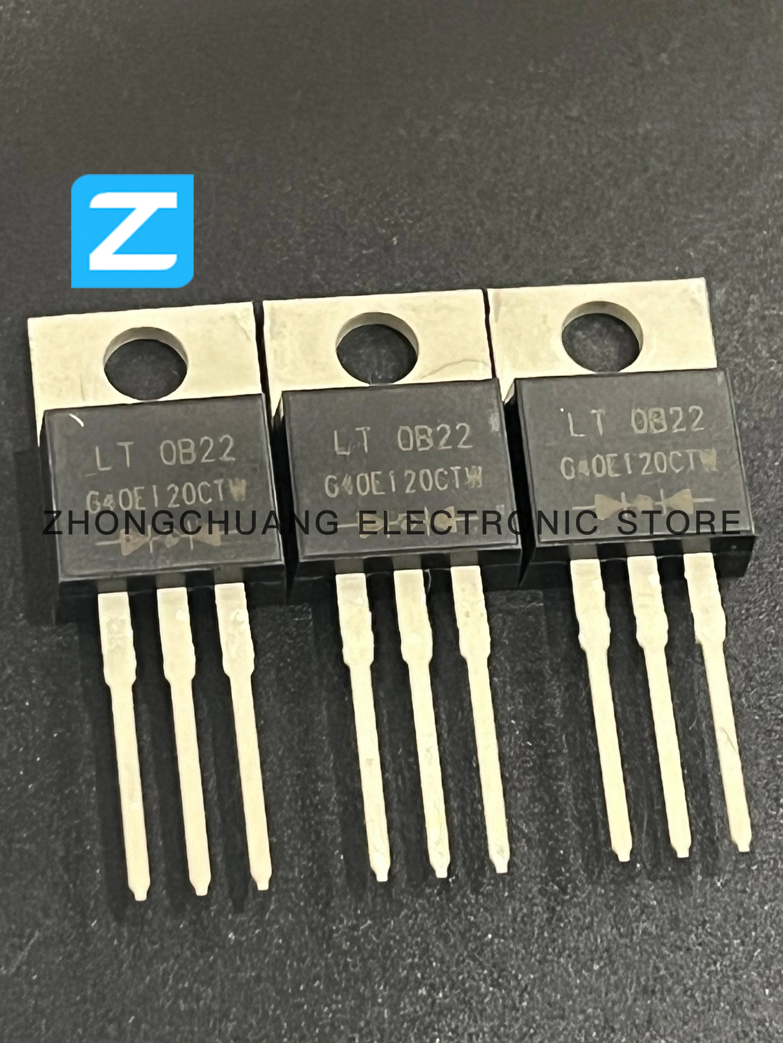 1-10PCS G40E120CTW TO-220 120V 40A TRENCH SCHOTTKY RECTIFIER new original