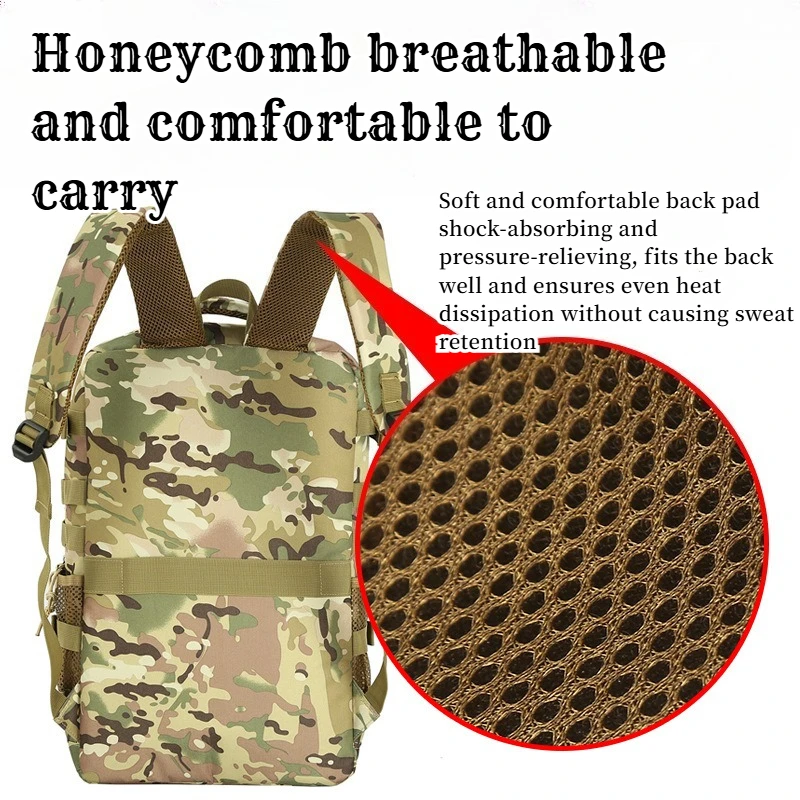 

High-quality Large-capacity T Actical Backpacks for EDC Outdoor Leisure Camping Hiking Cycling Mountain Climbing and Training