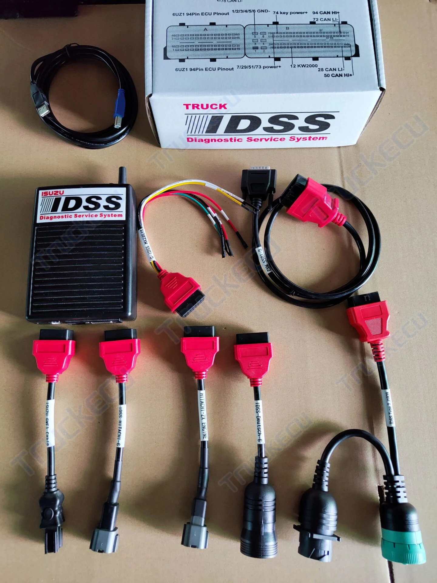 For ISUZU IDSS Adapter G-IDSS E-IDSS for ISUZU Diesel Engine Truck Excavator EURO6/EURO5 Auto Diagnostic Tool